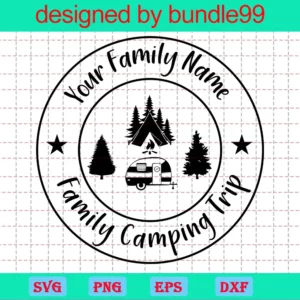 Custom Family Camping Trip Family Matching
