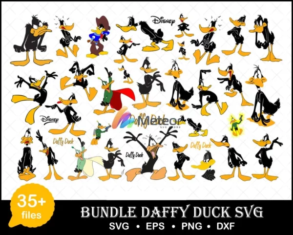 Daffy Duck svg, Looney Tunes svg