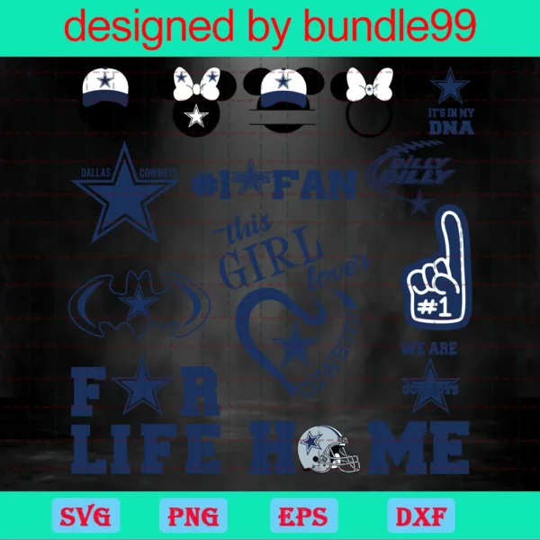 Dallas Cowboys Mickey Logo Bundle