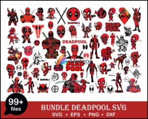 Deadpool marvel svg Bundle Files for Cricut