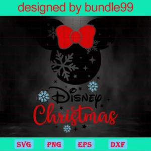 Disney Christmas Red Bow Minnie