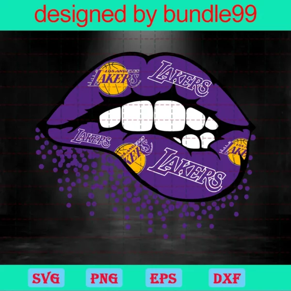 Dripping Lips Los Angeles Lakers