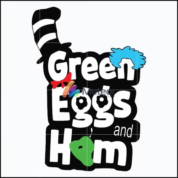 Green eggs and home svg