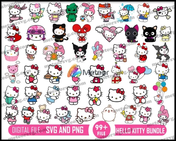 Hello Kitty Bundle Svg