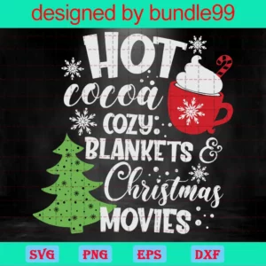 Hot Cocoa Cozy Blankets Christmas