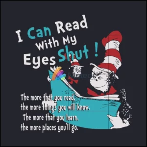 I Can Read With My Eyes Shut svg