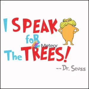 I speak for the trees svg
