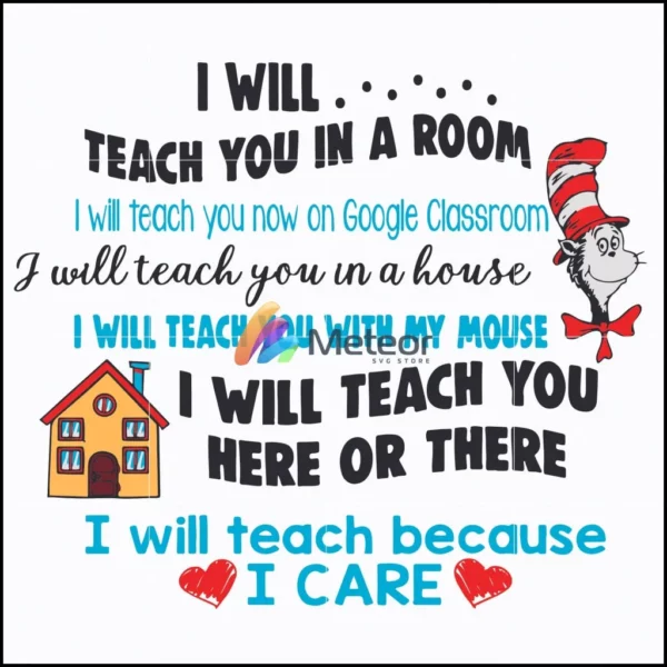 I will teach you in a room svg