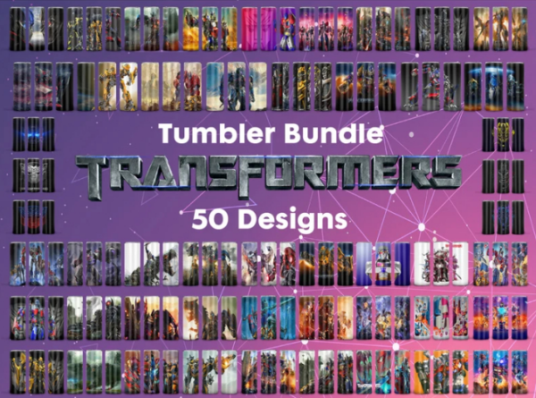 50 Transformers Tumbler Bundle