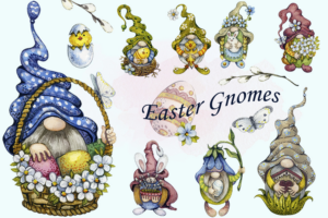 Easter Gnomes Png Clipart