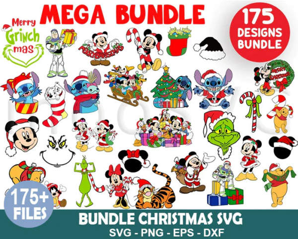 175 Mega Bundle Christmas SVG