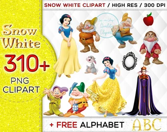 310+ Disney Snow White Bundle Png