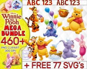 460+ Mega Winnie The Pooh Bundle Png