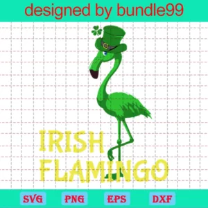 Irish Flamingo, Flamingo Wears Patrick Hat