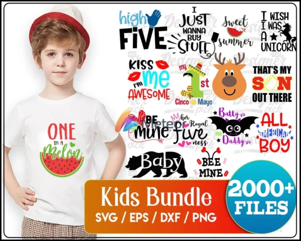 Kids Bundle SVG, Cool Kid Svg