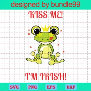 Kiss Me I'M Irish Frog