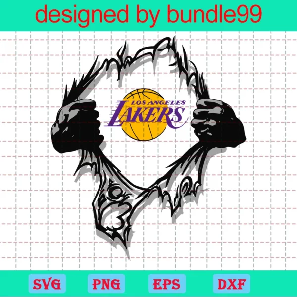 Los Angeles Lakers In Heart