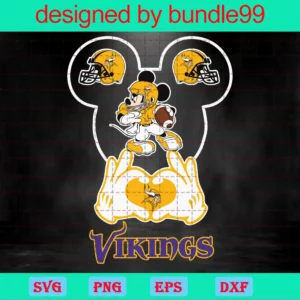 Minnesota Vikings Football Mouse Clipart