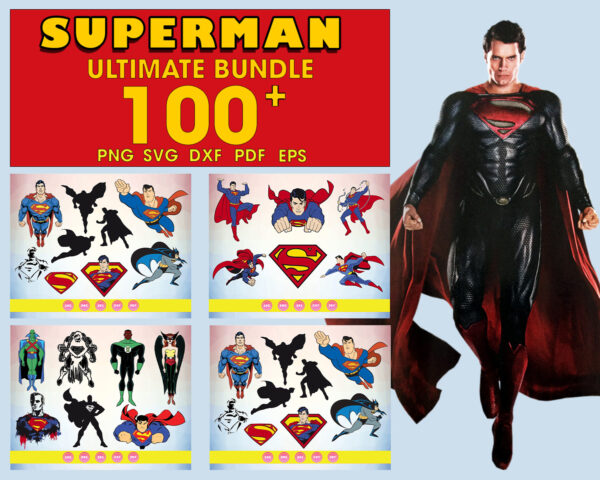 Ultimate 100 Superhero Svg Bundle