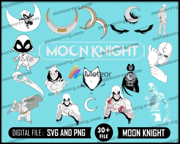 Moon Knight Svg For Cricut