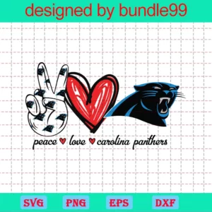 Peace Love Carolina Panthers
