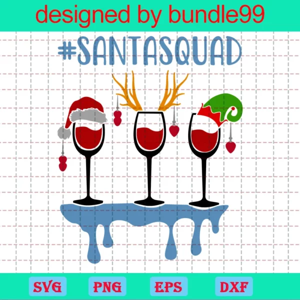 Santa Squad Svg, Christmas Svg