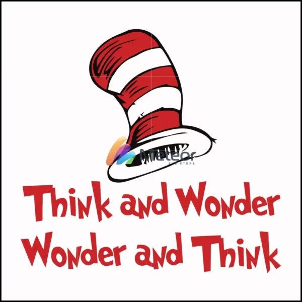 Think and wonder wonder and think svg