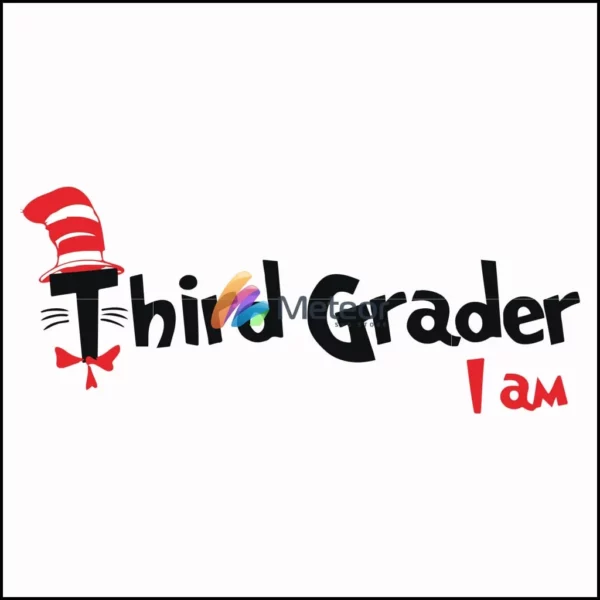 Third grader I am svg