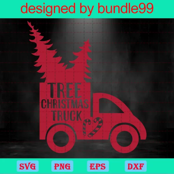Tree Christmas Truck