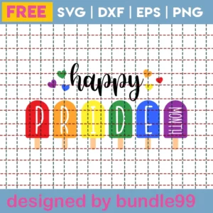 Happy Pride Month, Cutting File Svg Free