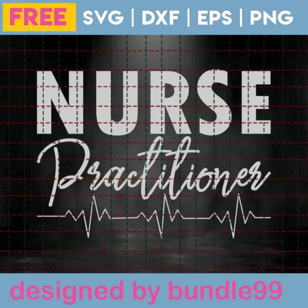 Nurse Practitioner Ecg Ekg Heartbeat, Free Svg Images For Commercial Use