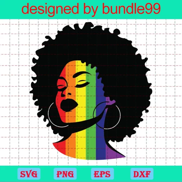 Afro Girl Lgbt, Svg Files For Crafting And Diy Projects