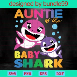 Auntie Of The Baby Shark Background Png, Design Files