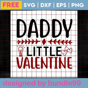 Daddy Little Valentine Clipart Free, Downloadable Files