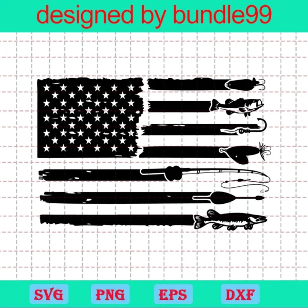 Fishing Flag, Svg Png Dxf Eps Designs Download