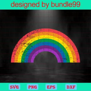 Lgbt Rainbow Png, Downloadable Files Invert