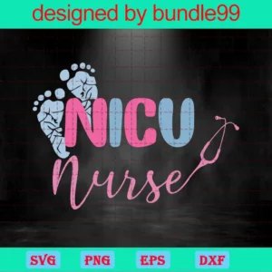 Nicu Nurse Clipart, Svg Png Dxf Eps Cricut
