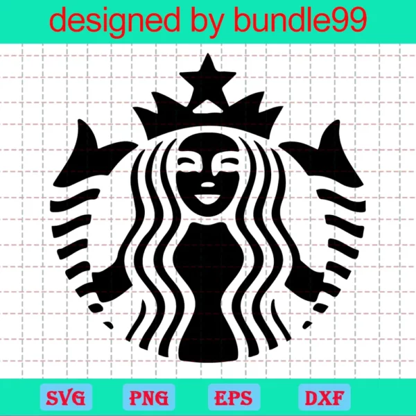 Starbucks Clipart Black And White, Svg Png Dxf Eps