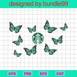 Starbucks Cup Butterfly Svg Images