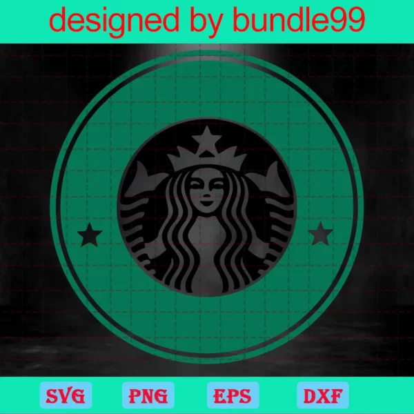 Starbucks Logo, Svg Png Dxf Eps Designs Download Invert