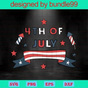 4Th Of July Clipart Transparent, Downloadable Files Invert