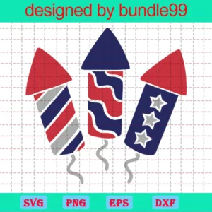 4Th Of July Fireworks Clipart, Svg File Formats