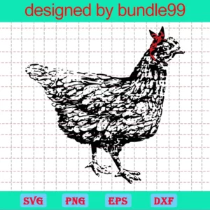 Black And White Chicken Clipart, Scalable Vector Graphics