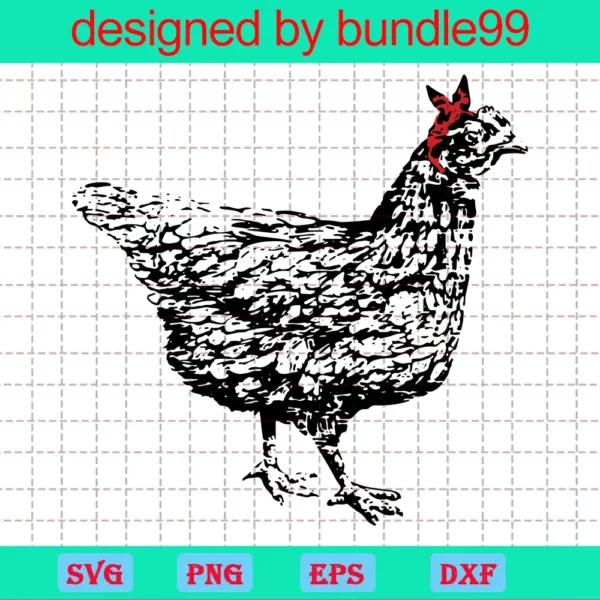Black And White Chicken Clipart, Scalable Vector Graphics