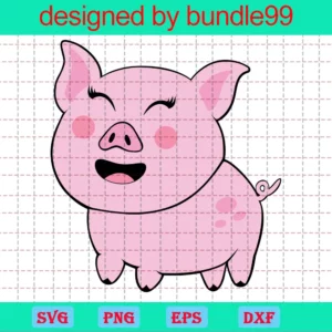 Cute Pig Clipart Png, Transparent Background Files Invert