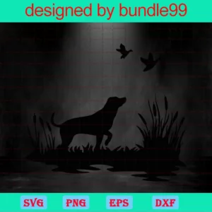 Dog Hunting Clipart, Svg Png Dxf Eps Designs Download Invert