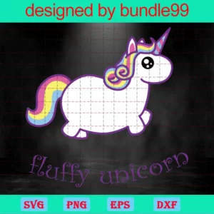 Fluffy Unicorn, Svg Files For Crafting And Diy Projects