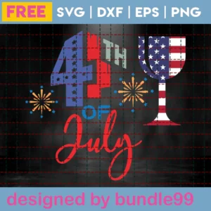 Free 4Th Of July Clipart, Svg Png Dxf Eps Designs Download Invert