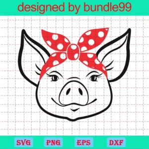 Pig Face Clipart, Svg Png Dxf Eps Designs Download