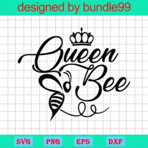 Queen Bee Png, Transparent Background Files